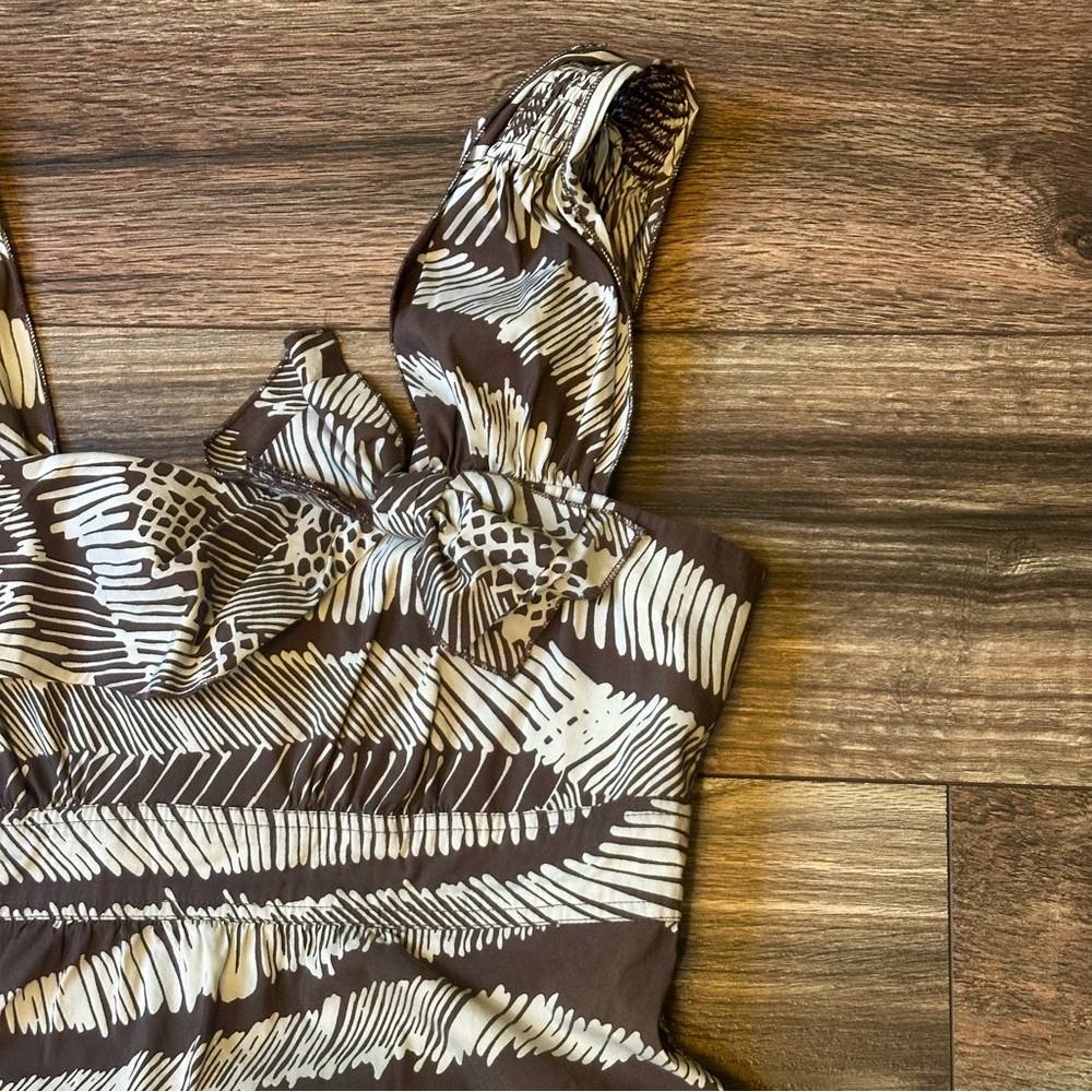 BCBGMAXAZRIA Cocoa Combo Animal
Print Sleeveless MIDI Sundress. Size XS - Picture 2 of 14